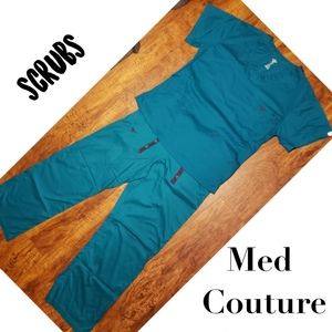 Med Couture Teal Scrub Set
